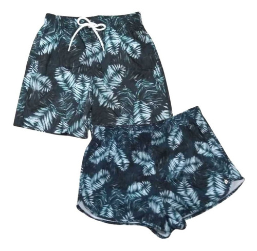 Kit Short Praia Masculino/feminino Lançamento Mash Original