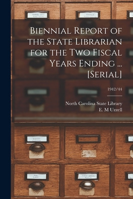 Libro Biennial Report Of The State Librarian For The Two ...