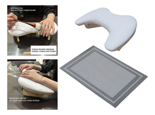 Reposabrazos En Forma De U, Soporte Con Tapete Negro