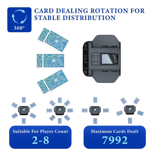 2 En 1 Máquina Automática De Barajador Y Distribuidor Póker