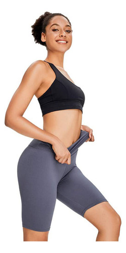 Pantalones Cortos De Ciclismo Ajustados Para Yoga Para Mujer