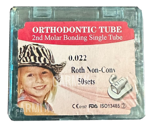 Tubos Brackets Ortodoncia Roth 50 Sets (200 Piezas)