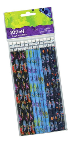 Set De Lápices De Personajes De Disney Stitch - Niños Escrib