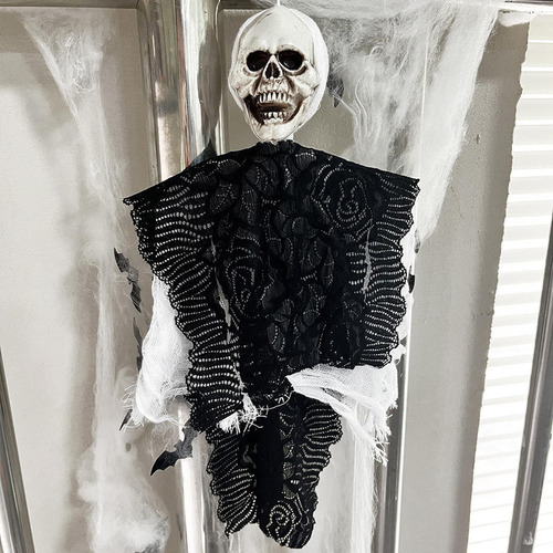 Calavera Colgante Decoración De Halloween Reutilizable