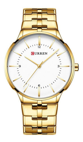 Reloj analógico Curren 8321 para hombre - dorado