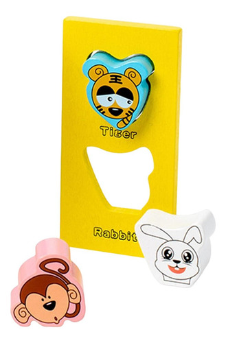 Juguete Clasificador De Formas De Madera Juego A Animal