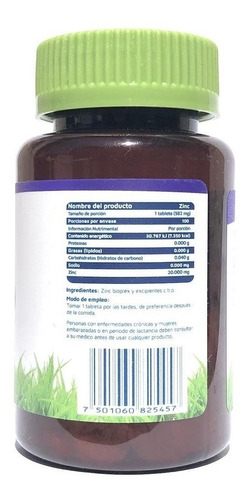 Vidanat Zinc 100 Cápsulas
