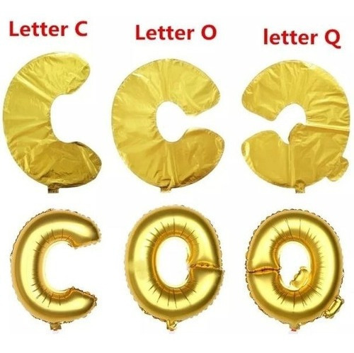 Kit Balão Balões Metalizado Feliz Pascoa Letra Ouro Prata Cor Dourado