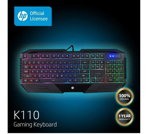 Imagen 8 de 10 de Teclado Gamer Hp Usb Con Pad Numérico Windows Mac Membrana