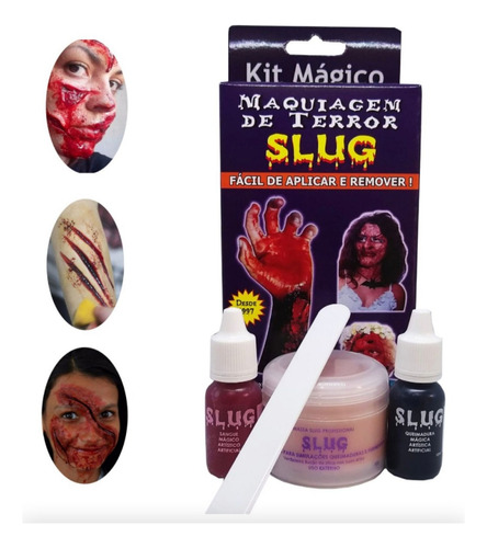 Kit Maquiagem De Terror Slug