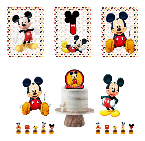 Kit Aniversário Mickey Só Um Bolinho - Escolha A Idade