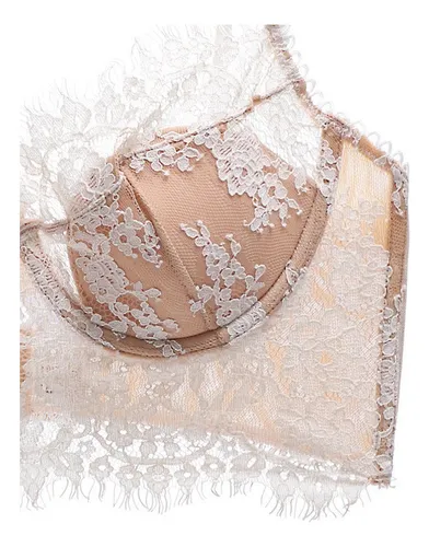 Juego Ropa Interior Push Up Encaje Sección Fina, 2