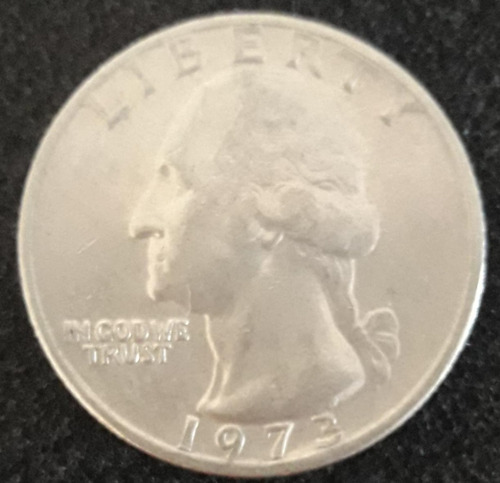 Imagem 2 de 2 de Moeda Quarter Dollar 1973 Estados Unidos