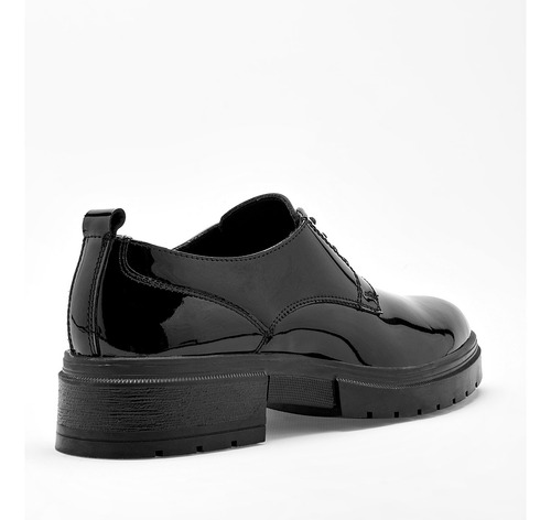 Zapatos Escolares Mujer Flexi Negro Charol 131-496