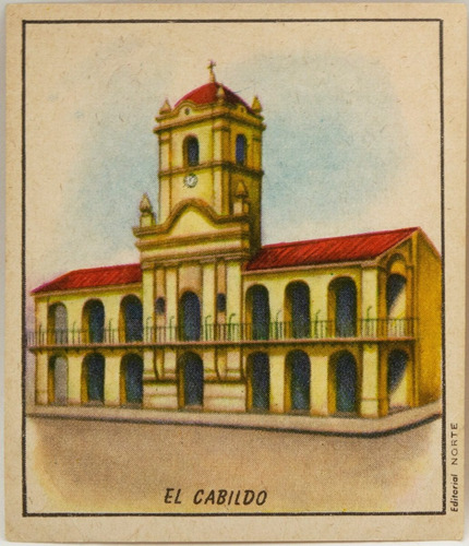 Figuritas Didácticas Escolares Vintage El Cabildo (c12)