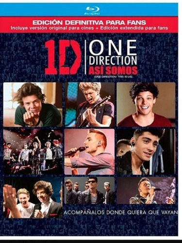 1d One Direction Asi Somos Pelicula Blu-ray Original