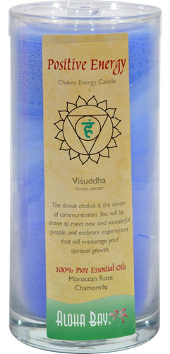 4 Unidad Aloha Bay Chakra Vela Jar Energia Positiva  11 Oz