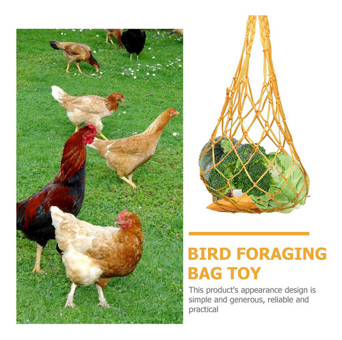 Red De Alimentación Para Loros Bird Toys, Bolsa De Malla