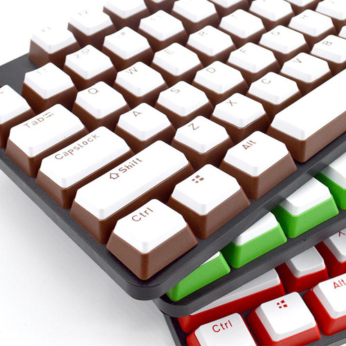 Pudding Keycaps Set 104keys Double Color Opaco Negrob Negrob