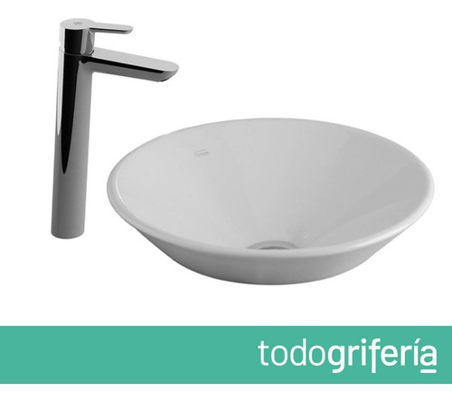 Bacha De Baño Tori Ferrum Y Griferia Fv Puelo Cromo