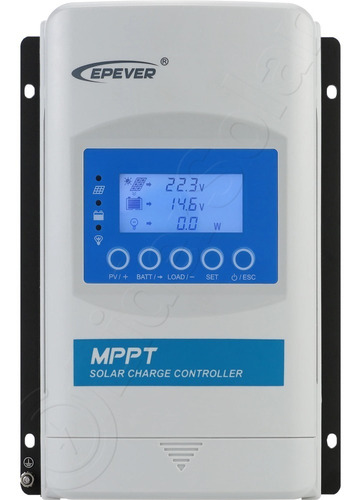 Controlador De Carga Solar Mppt 40a Epever Xtra Ds2 12v 24v