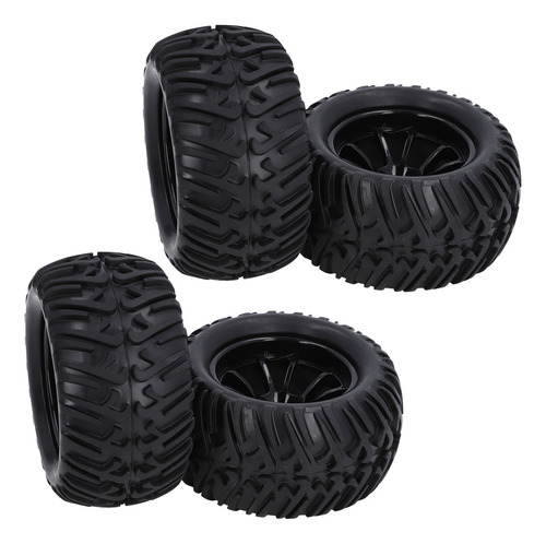 Juego De Ruedas Y Neumáticos Hex Rc De 12 Mm Para Camión, 4