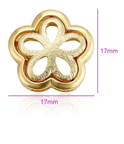 Imagen 6 de 7 de Fino Collar Dije Flor Oro 14k Laminado Dama Estuche Regalo