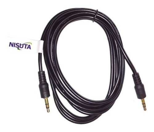 Imagen 1 de 4 de Cable Audio Mini-plug Stereo Macho/macho De 3.5mm Nisuta