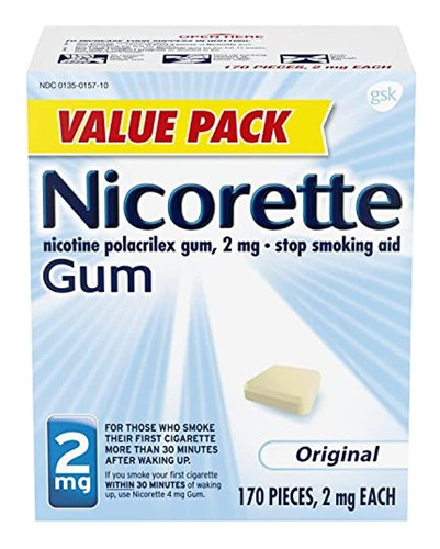 Nicorette 2 Mg De Chicle De Nicotina Para Dejar De Fumar, Si