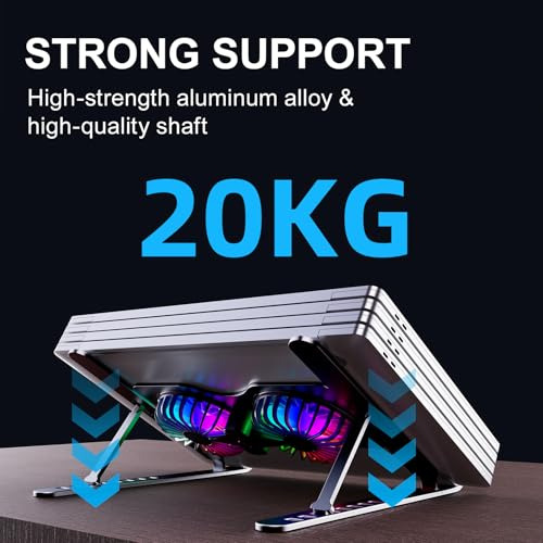Soporte Para Portátil Con Ventilador Para Escritorio, Soport