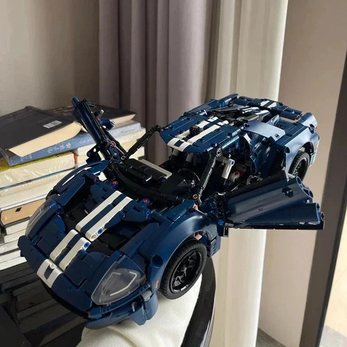 Blocos De Montar Lego Technic Ford Gt Azul 1466 Peças 1466 Fordf Gt