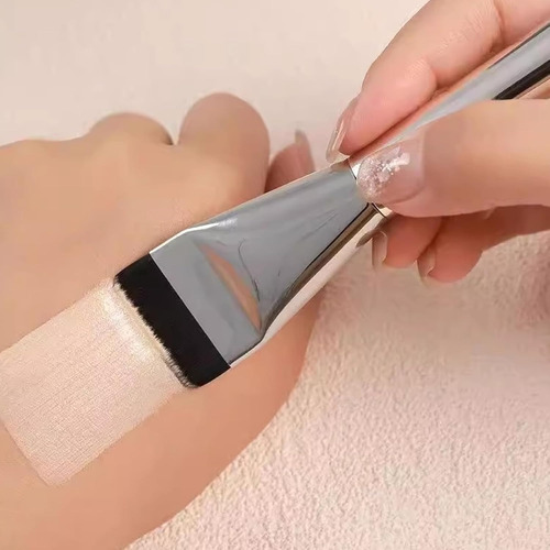 4 Brochas Plana De Maquillaje Faciales Para Base Corrector