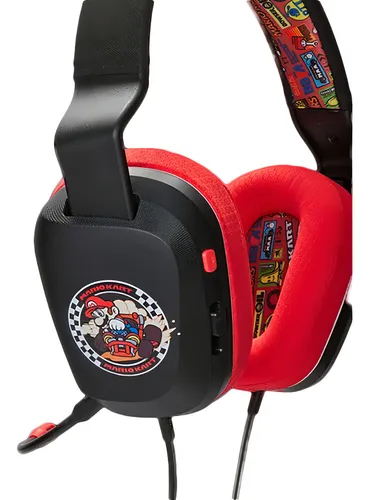 Auriculares Power A Para Switch Macrotec Color Mario Kart Rivals