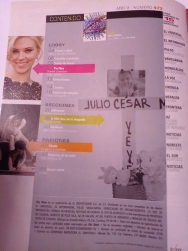 Revista Semanal Dia Siete No 472 Año 9 (Usado)