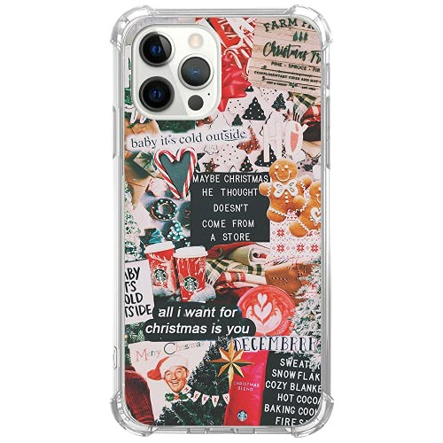 Funda Moderna De Navidad iPhone 12/12 Pro, Estilo Esté...