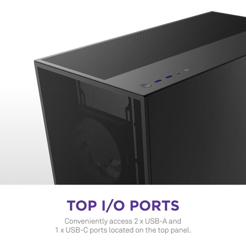 Case Nzxt H7 Flow 2024 Mid-tower Atx Con 3 Ventiladores De 1