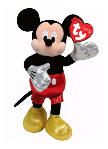Pelúcia Mickey Mouse Ty Infantil 19cm Fofinho