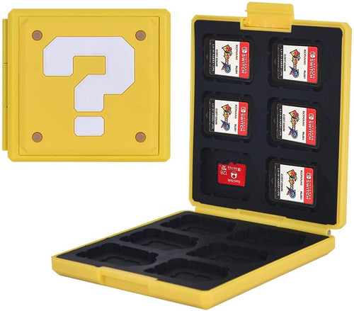 Caja Portajuegos Nintendo Switch Signo Mario Para 12 Juegos