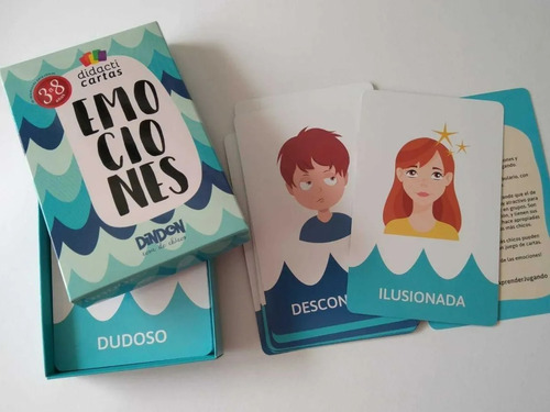 Imagen 3 de 4 de Cartas De Emociones Para Niños - Juego De Emociones