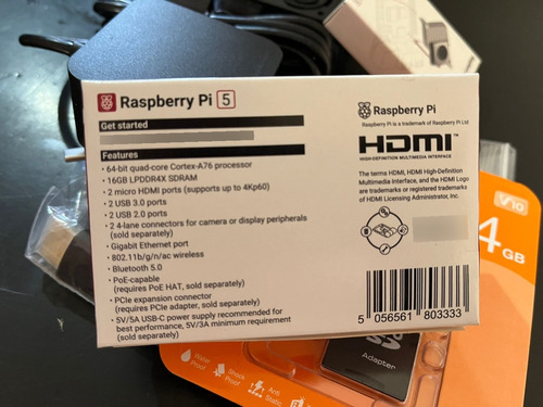 Rasberry Pi 5 16b De Ram Micro Sd 64 Gb (Usado)