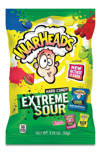 Dulces Warheads Extreme Sour 92g Americanos