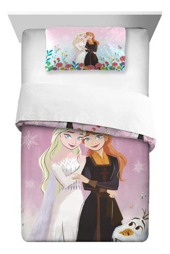 Edredon Disney Frozen 2 Pzs Individual / Matrimonial *sk