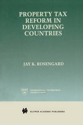 Libro Property Tax Reform In Developing Countries - Jay K...