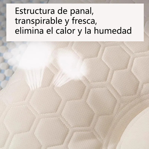 Mz Almohada Memoria Espuma Gel Ortopédica Cervical