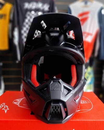 Imagen 4 de 6 de Casco Alpinestars Supertech S-m 5 Solid Black Matt- All Moto