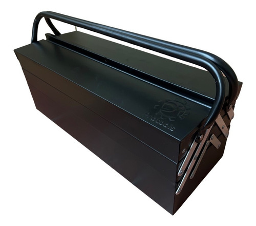 Imagen 3 de 3 de Caja De Herramientas Metalica Negra Articulada 54cm