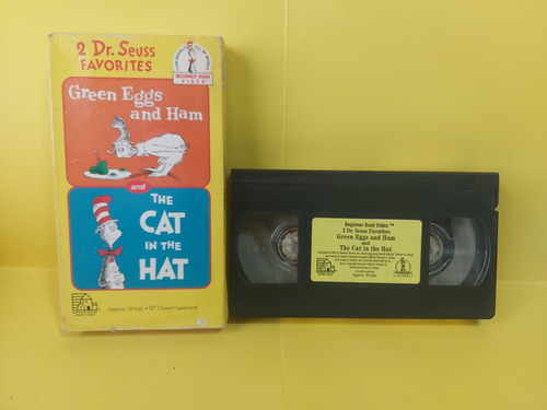 Vhs 2 Dr. Seuss Favorites - Green Eggs And Ham And The Cat I