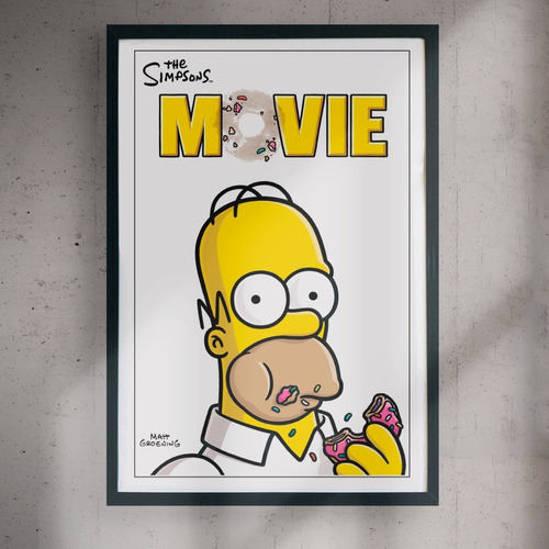 Cuadro 60x40 Series - Simpsons Familia - Poster Homero