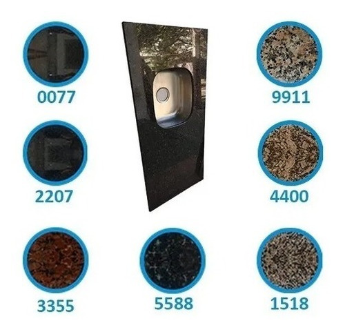 Imagen 5 de 8 de Mesada Promo 1.60 X 55 Con Pileta