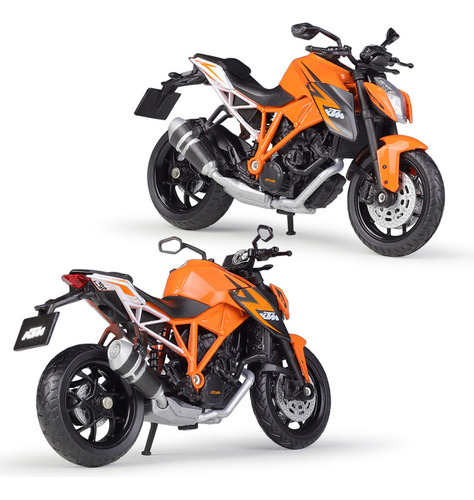 Welly Ktm 1290 Duke Miniatura Metal Moto Con Base Expositora